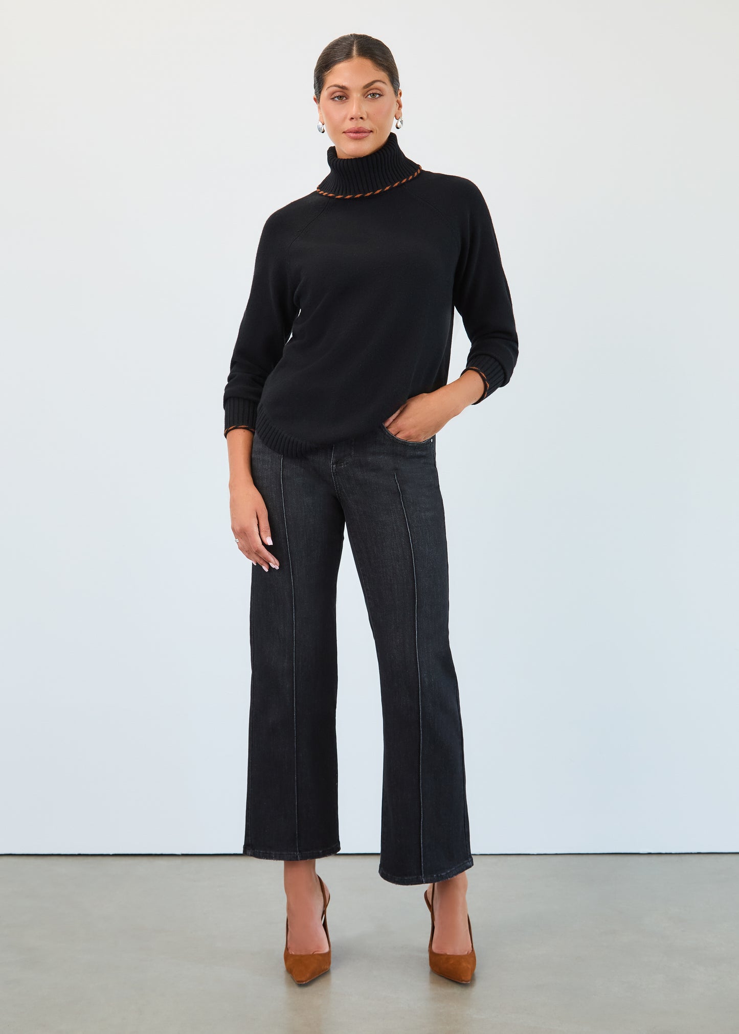 Long Sleeve Cowl Neck Sweater