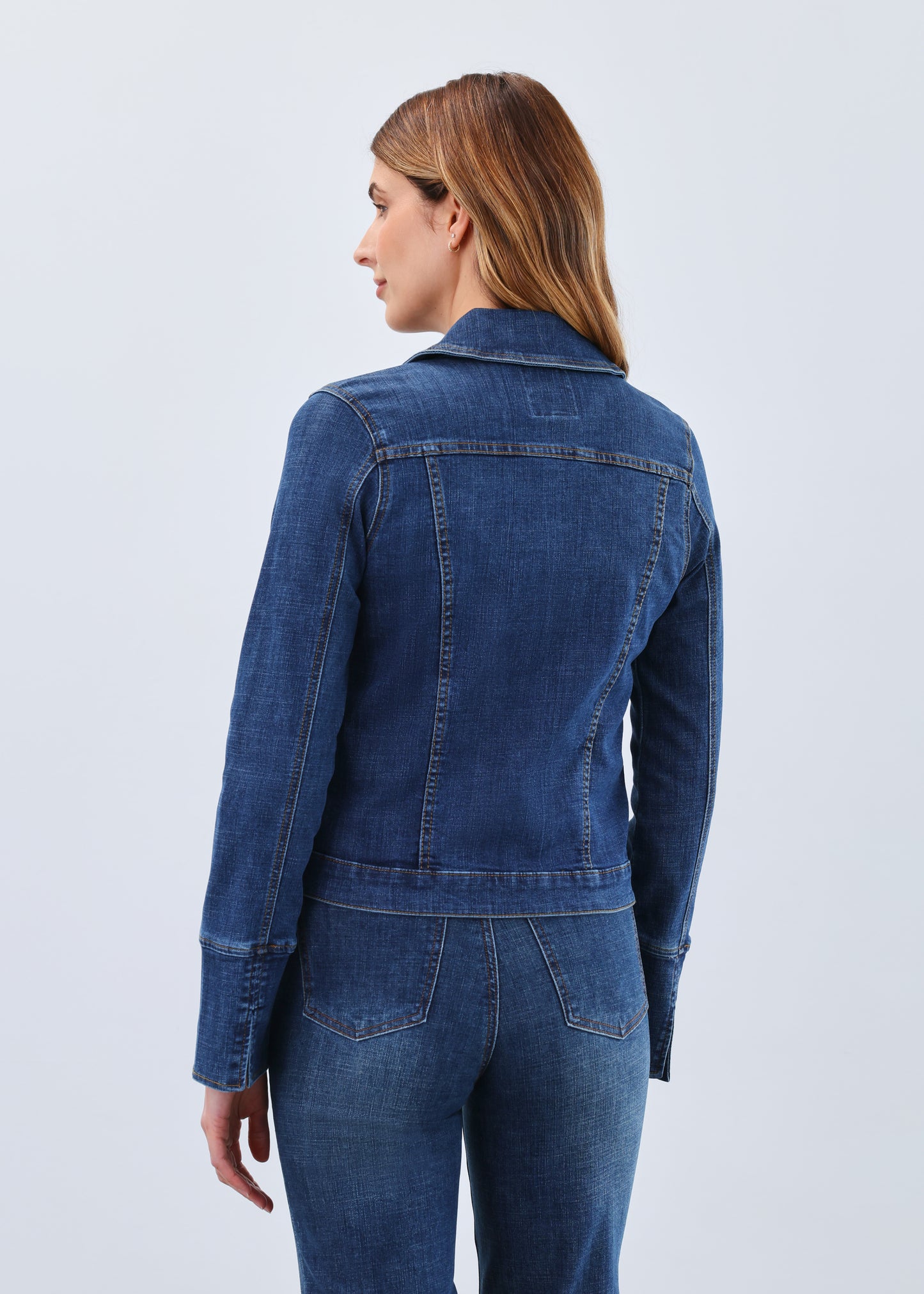 Zip Front Jean Jacket