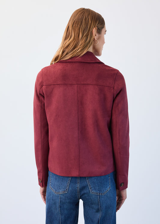 Faux Suede Jacket