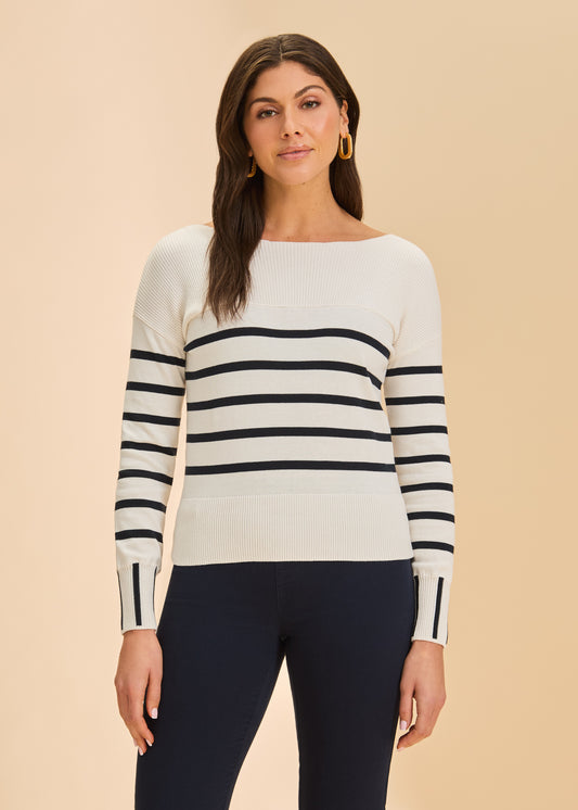 Long Sleeve Striped Sweater