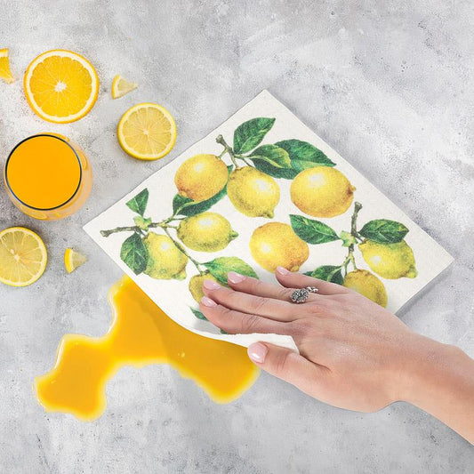 All Over Lemons Dishcloth