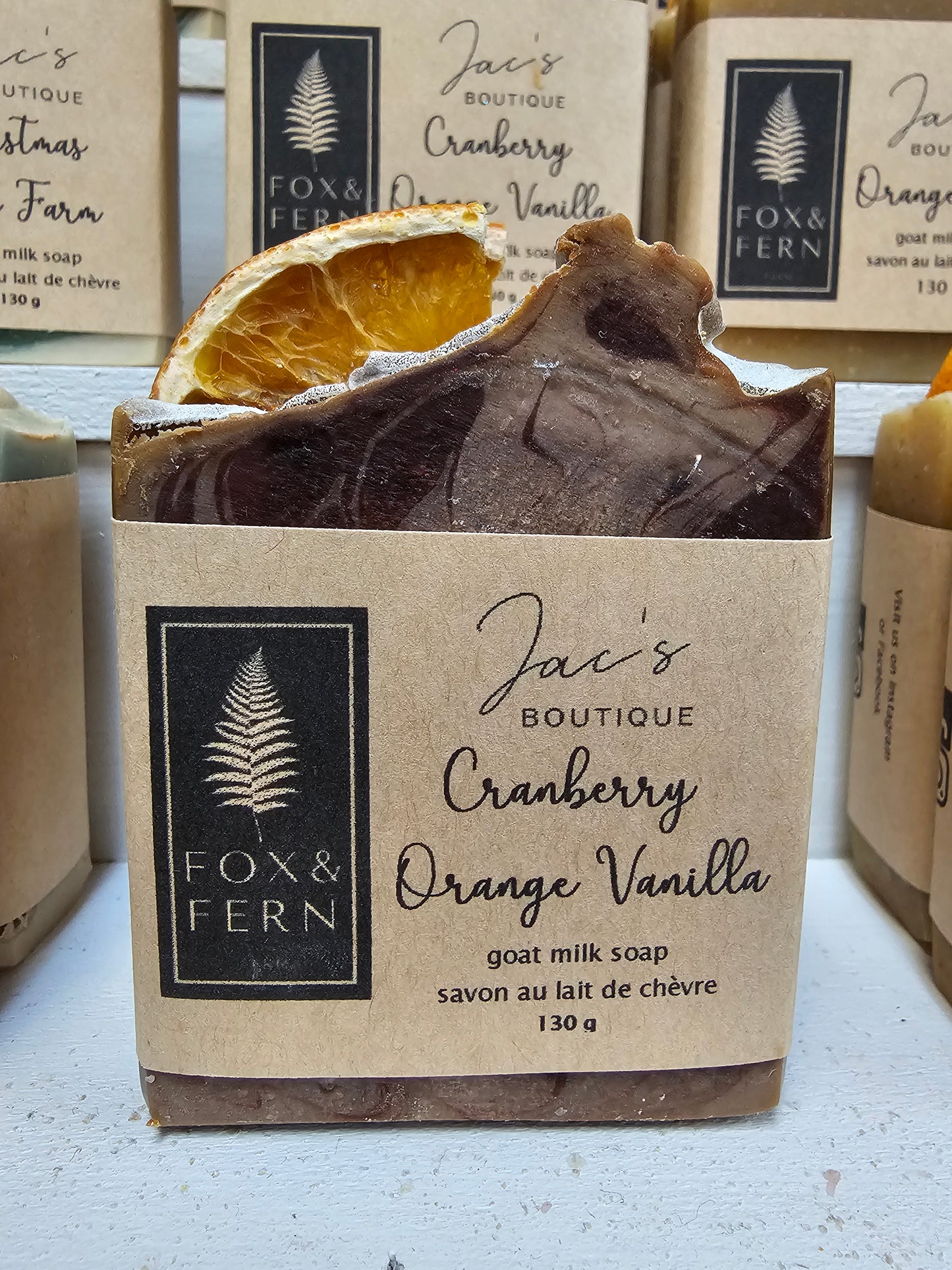Cranberry Orange and Vanilla Goats Milk Soap - F & F x Jac's Collaboration