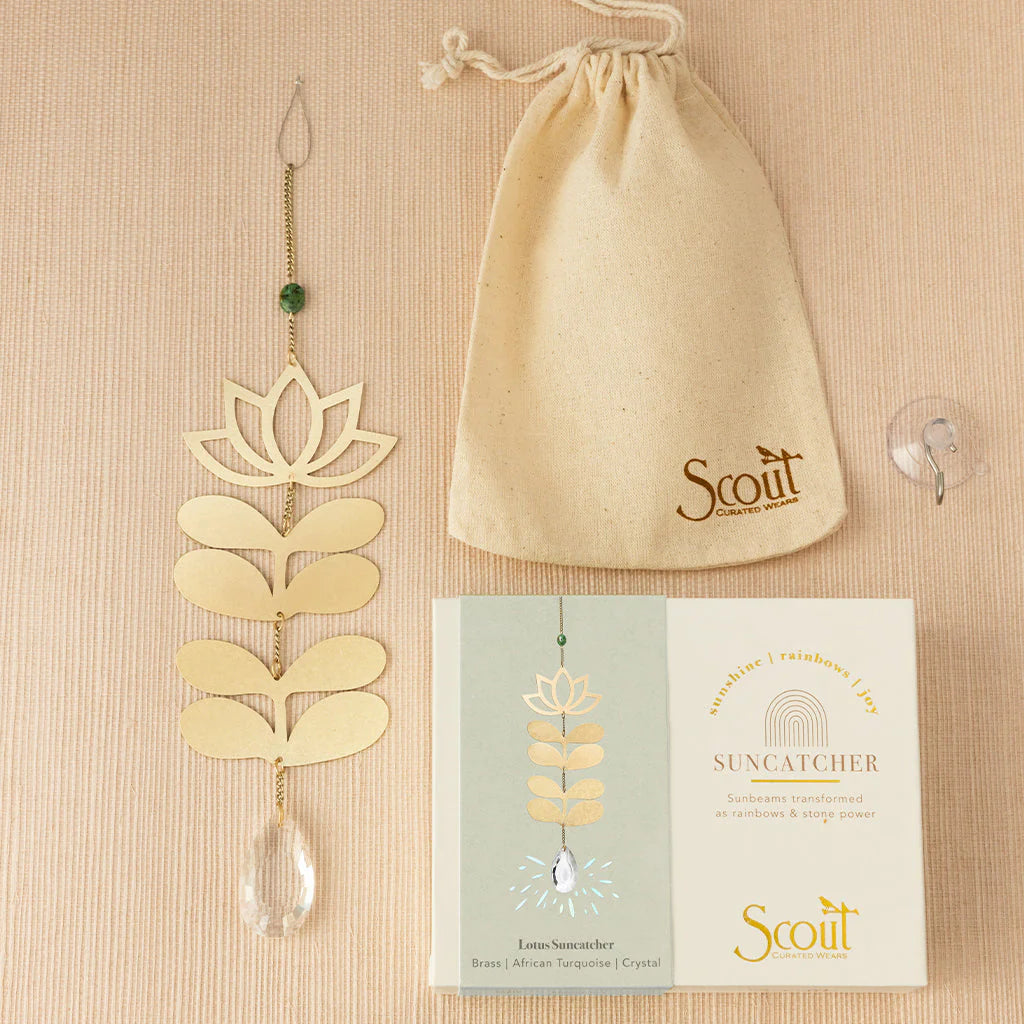 Suncatcher - Lotus/African Turqouise