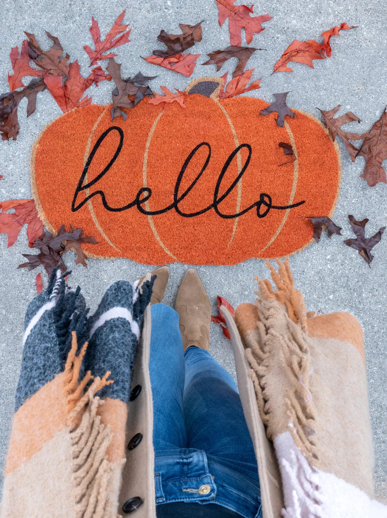Hello Pumpkin Doormat