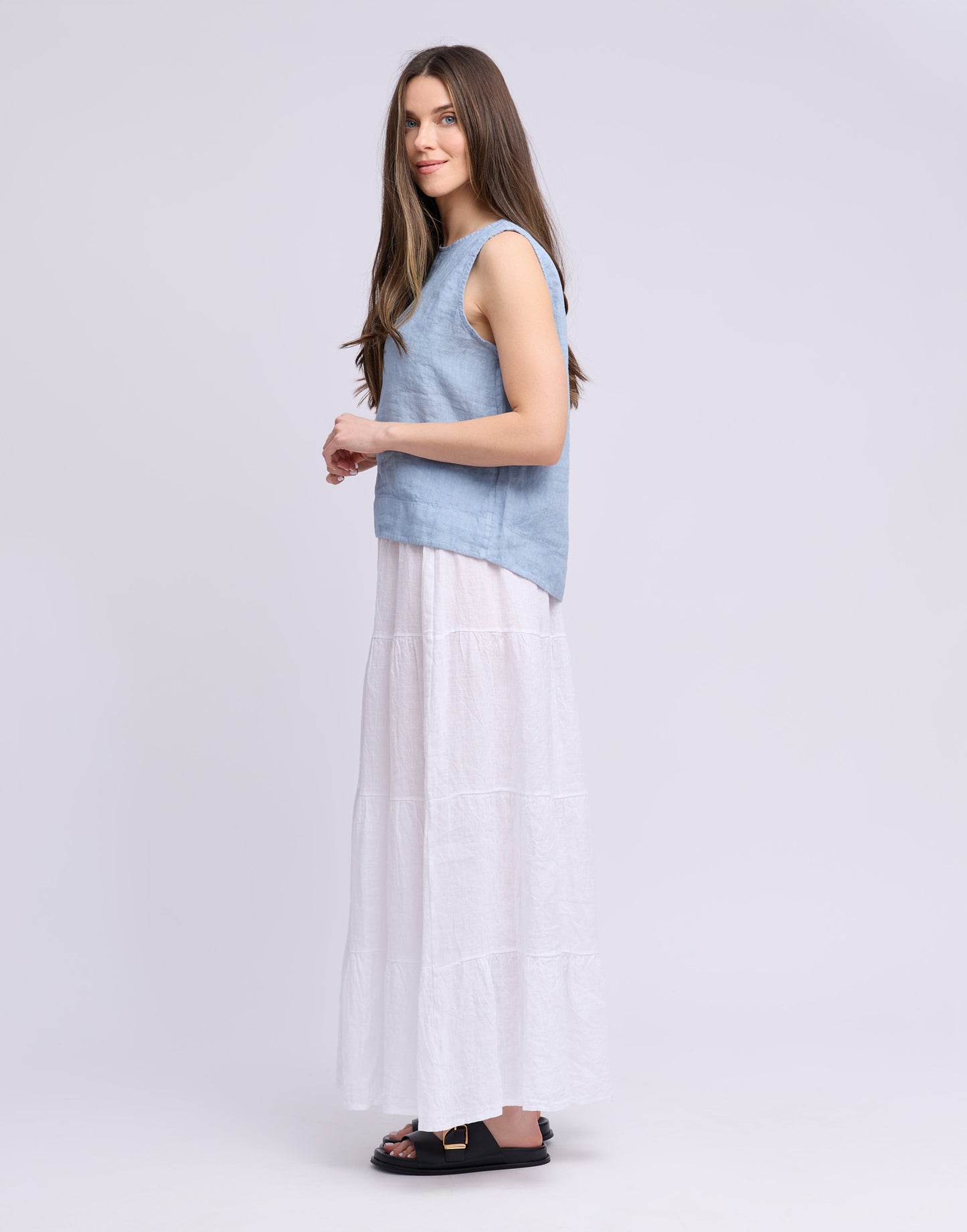 Francesca Linen Tank Top