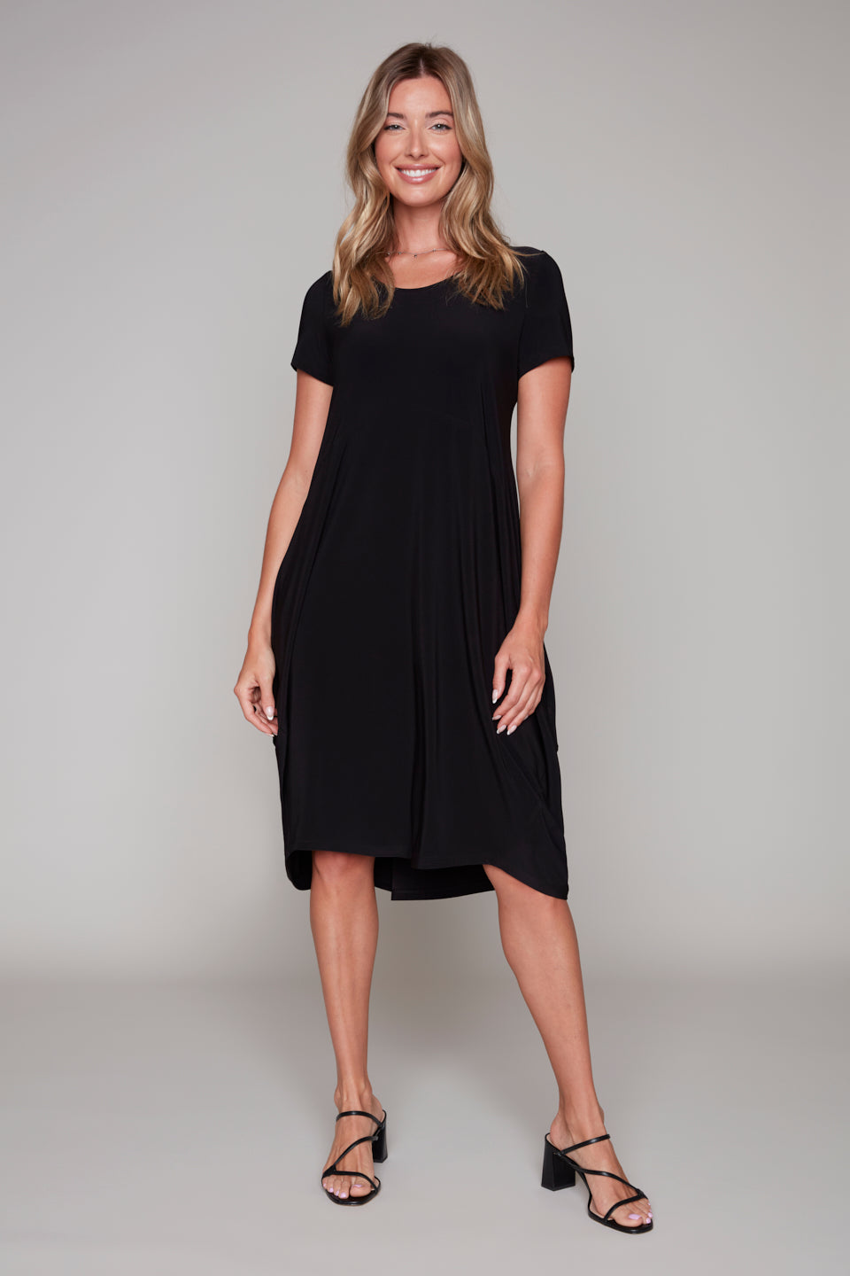 Black Casual A Line Dress