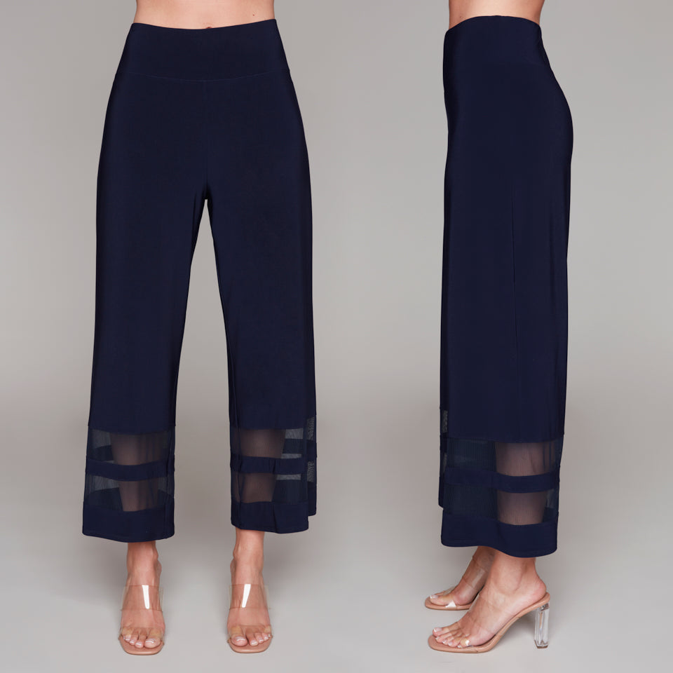 Navy Wide Leg Pants
