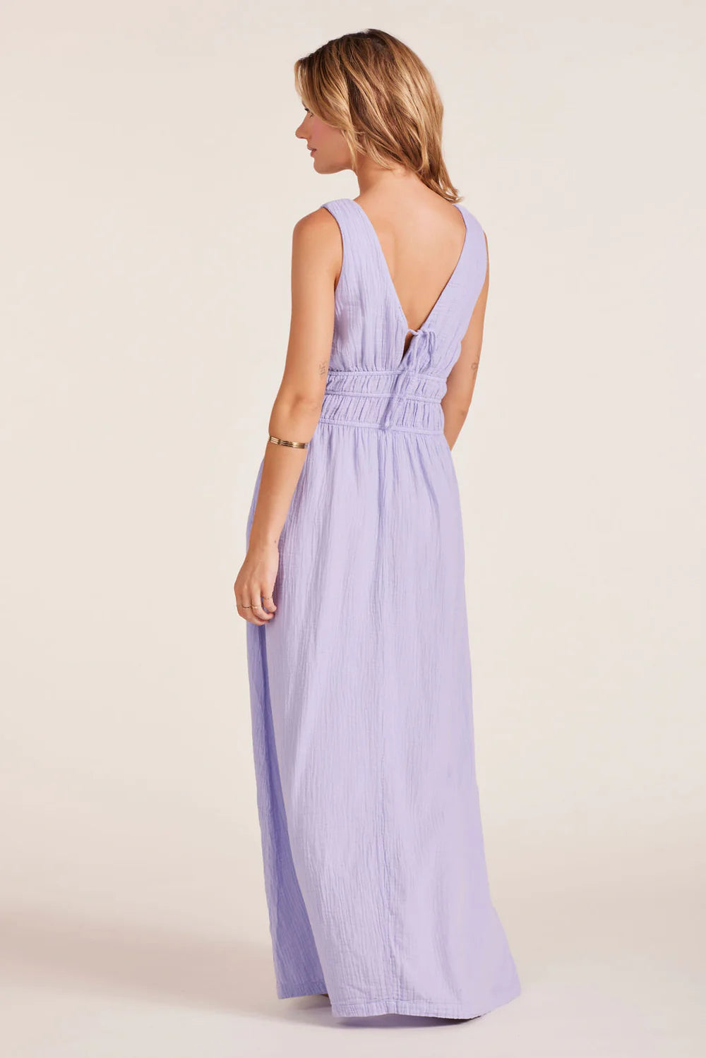 VNeck Smocked Tank Dress