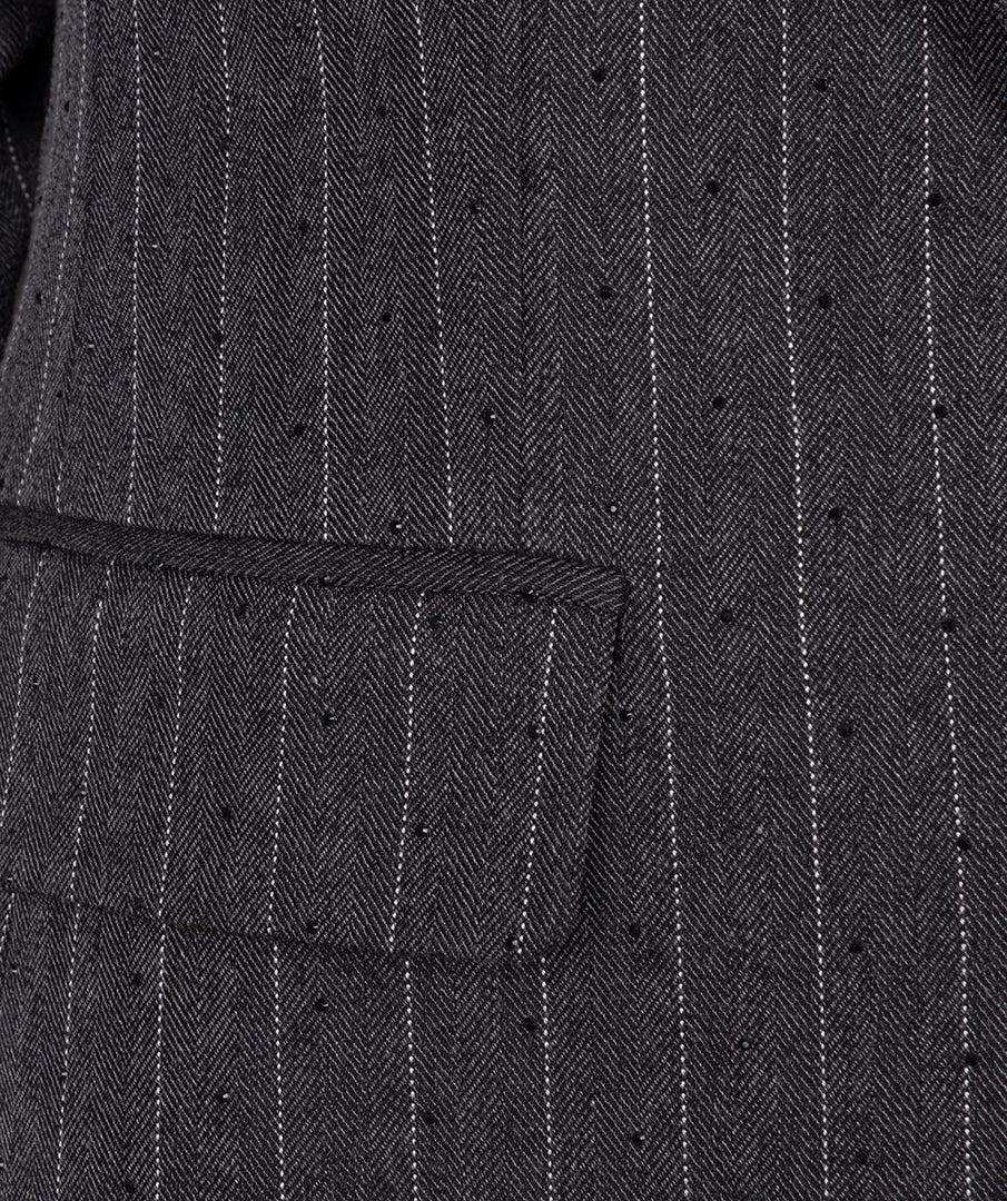 Rouched Sleeve Jacket