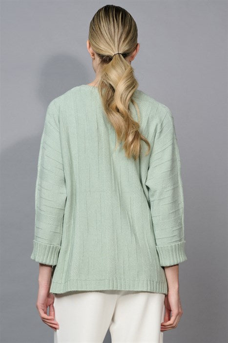 3/4 Sleeve Textured Top