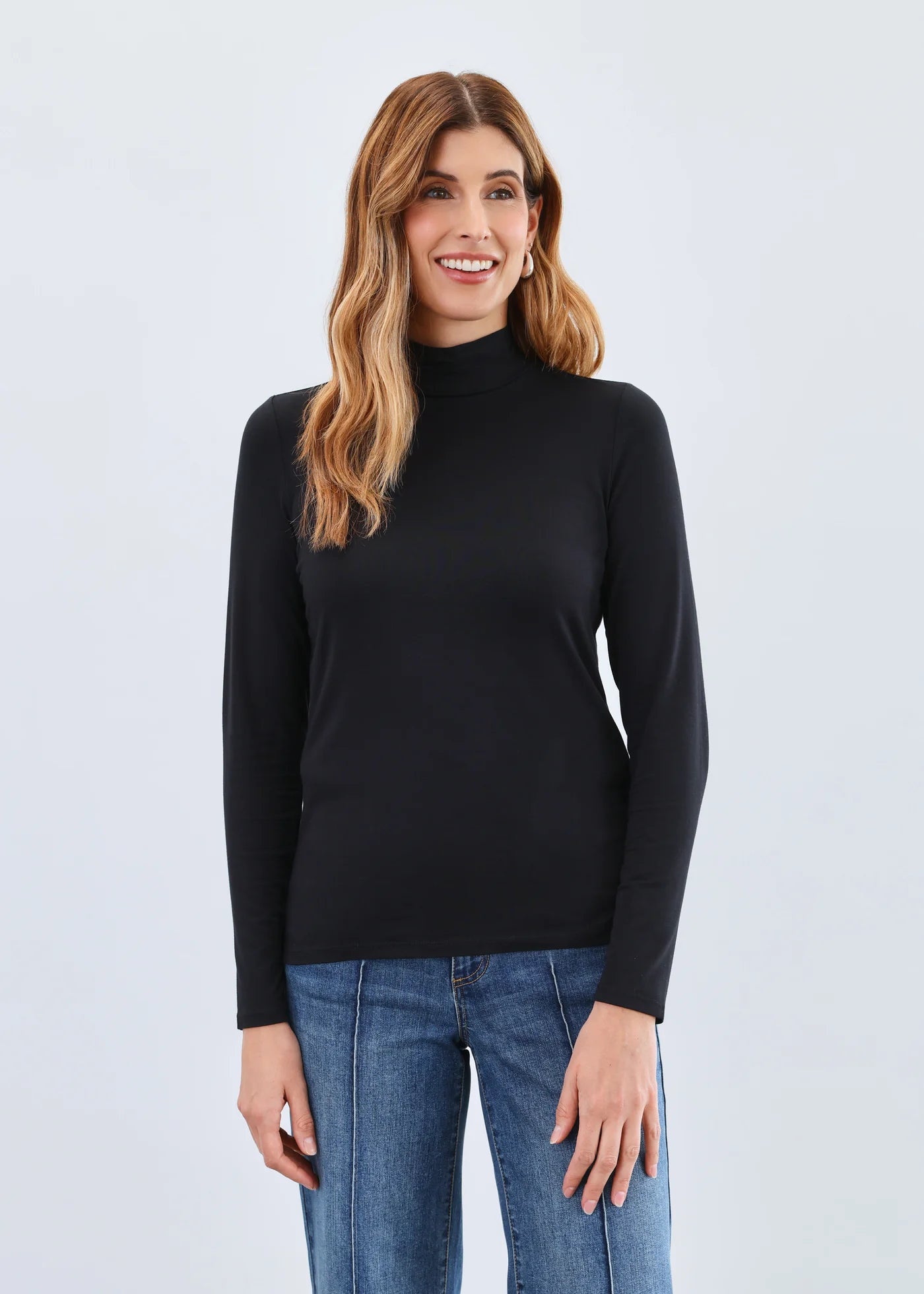 Long Sleeve Mock Neck Top