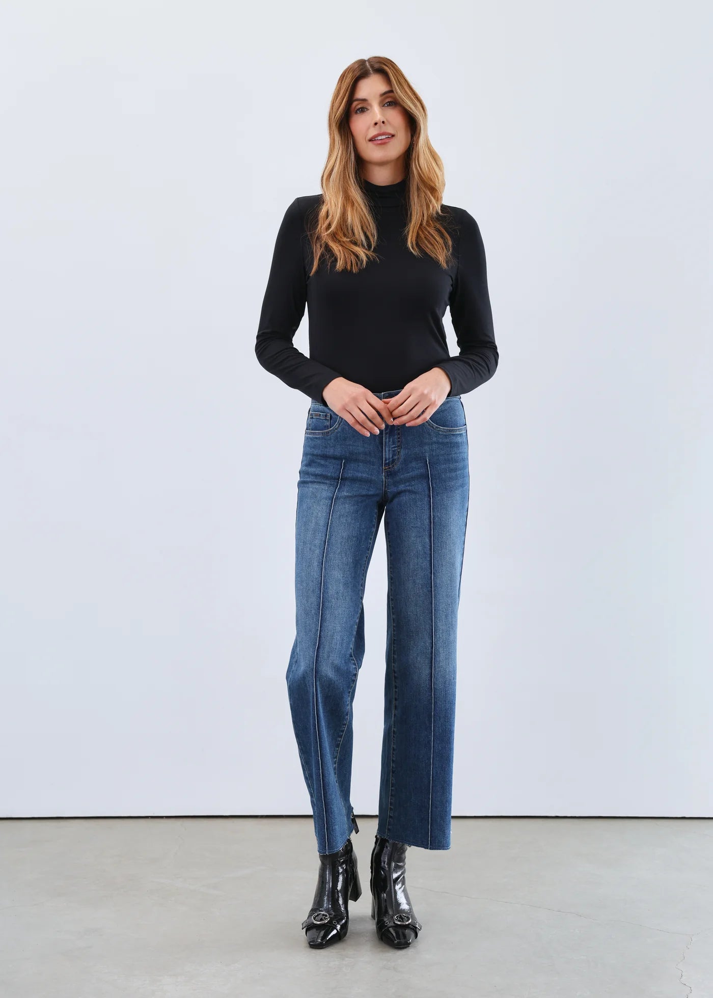 Long Sleeve Mock Neck Top