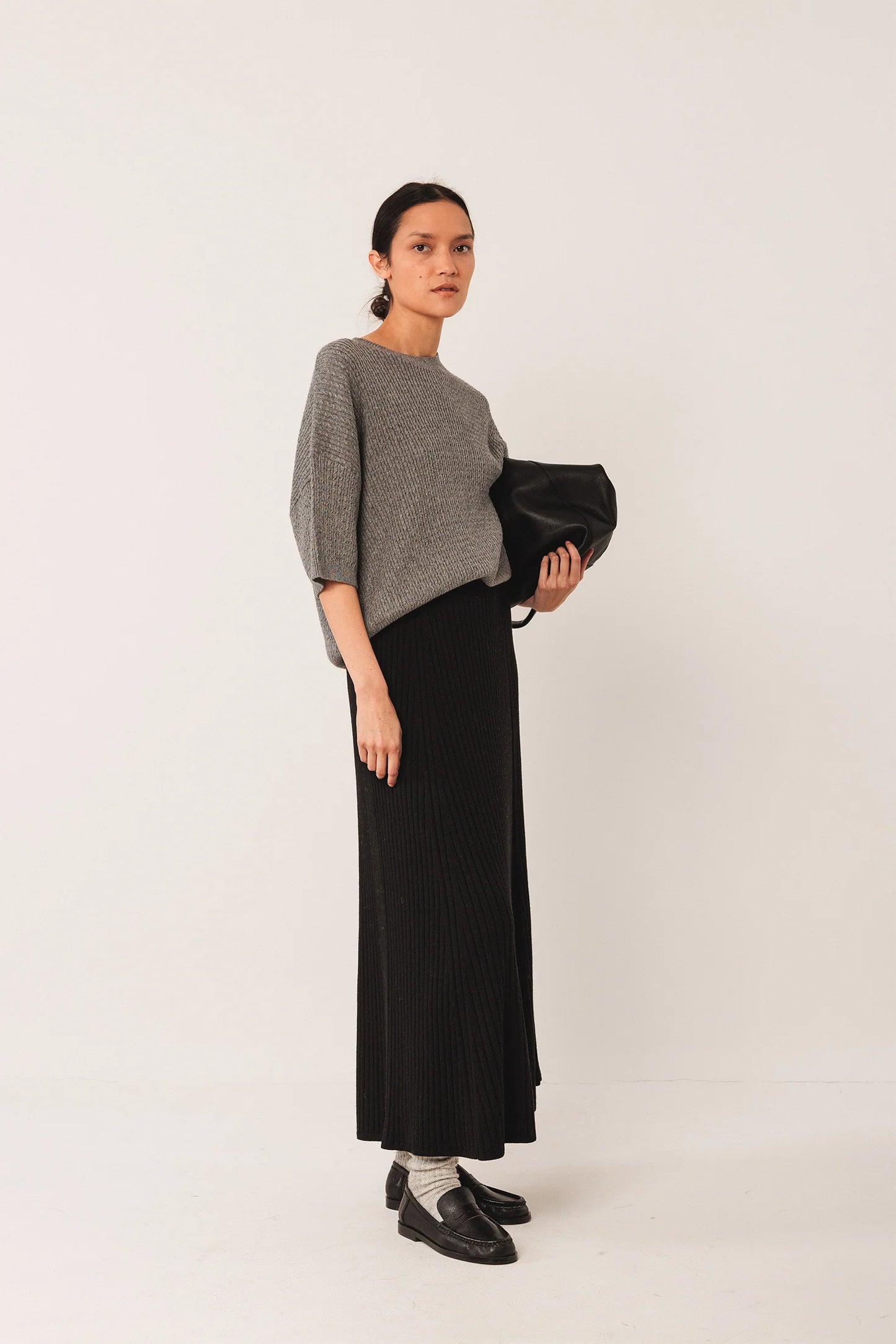Ribbed Knit Skirt