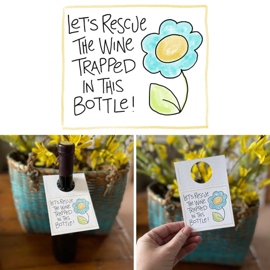Rescue - Bottle Greeting Card
