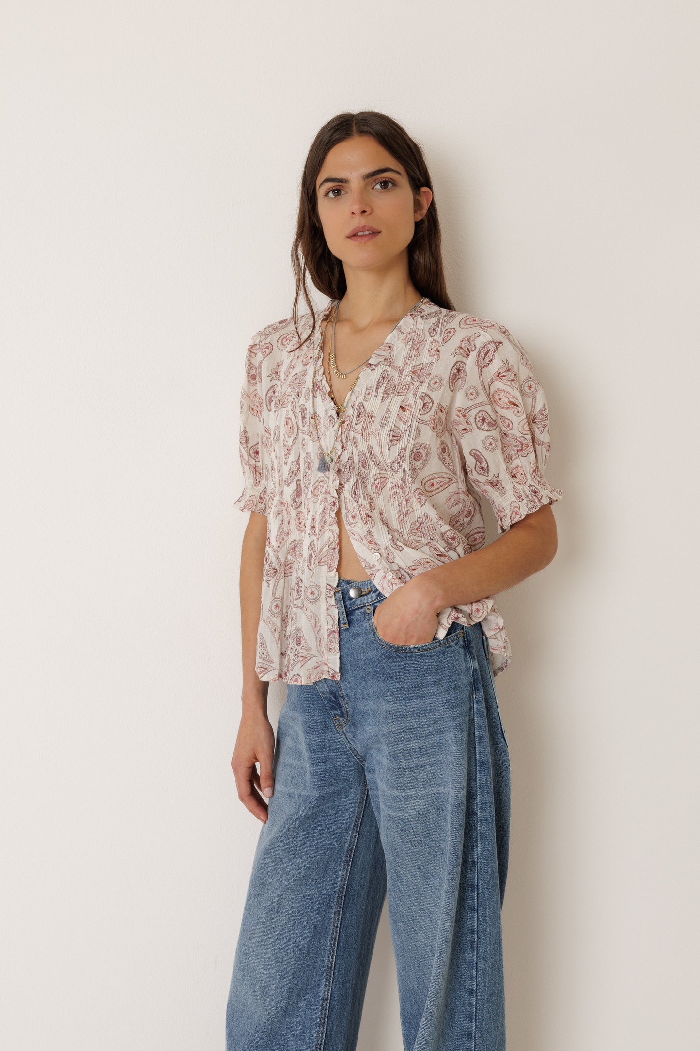Micro Ruffle Shirt
