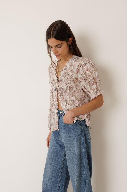 Micro Ruffle Shirt