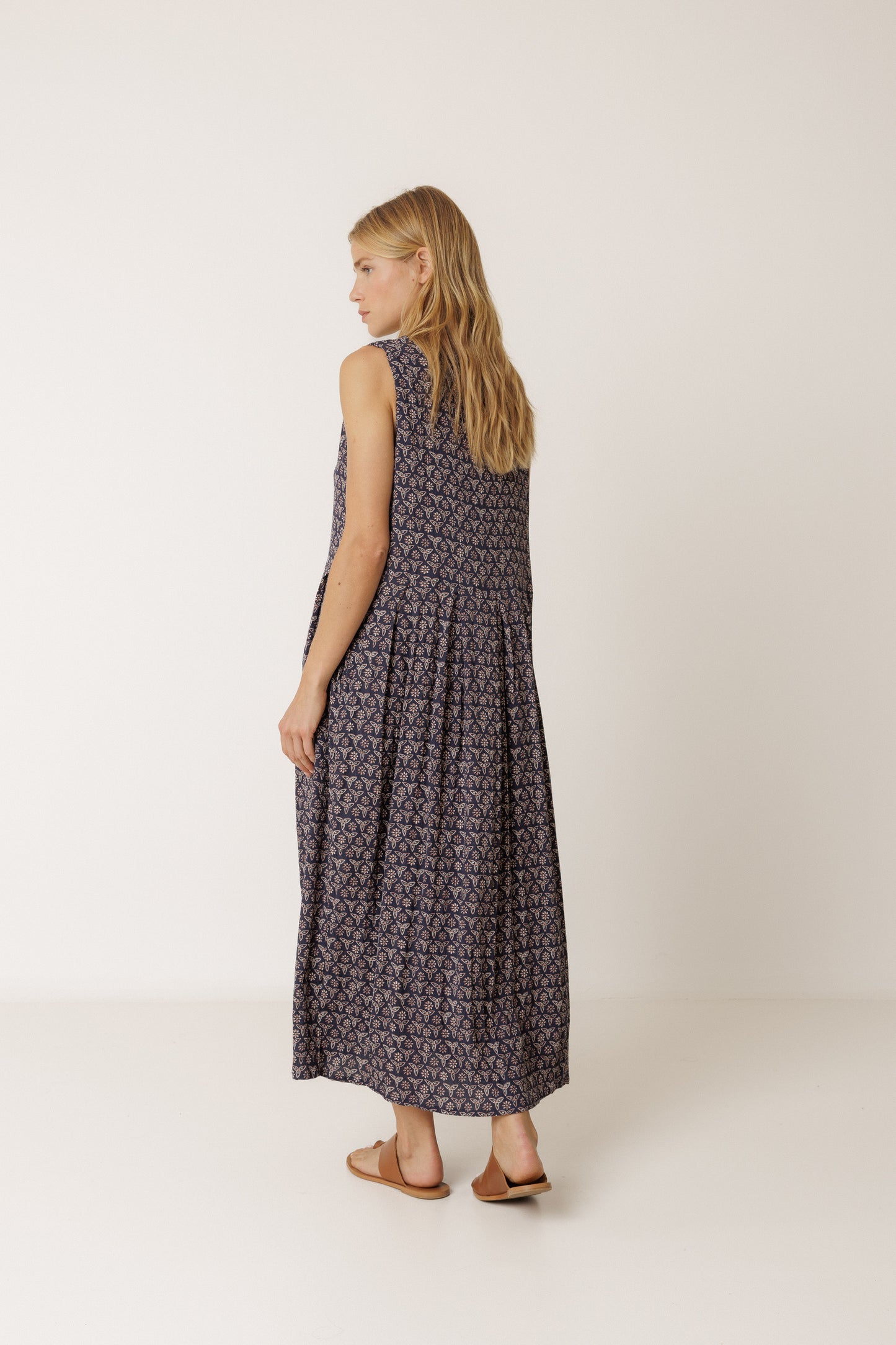 Mulitposition Block Print Dress