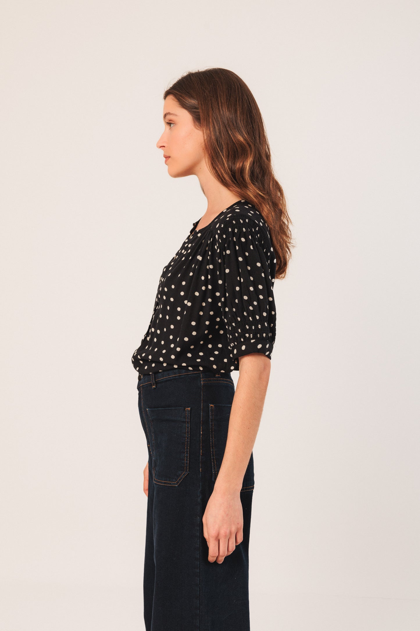Lantern Sleeve Blouse