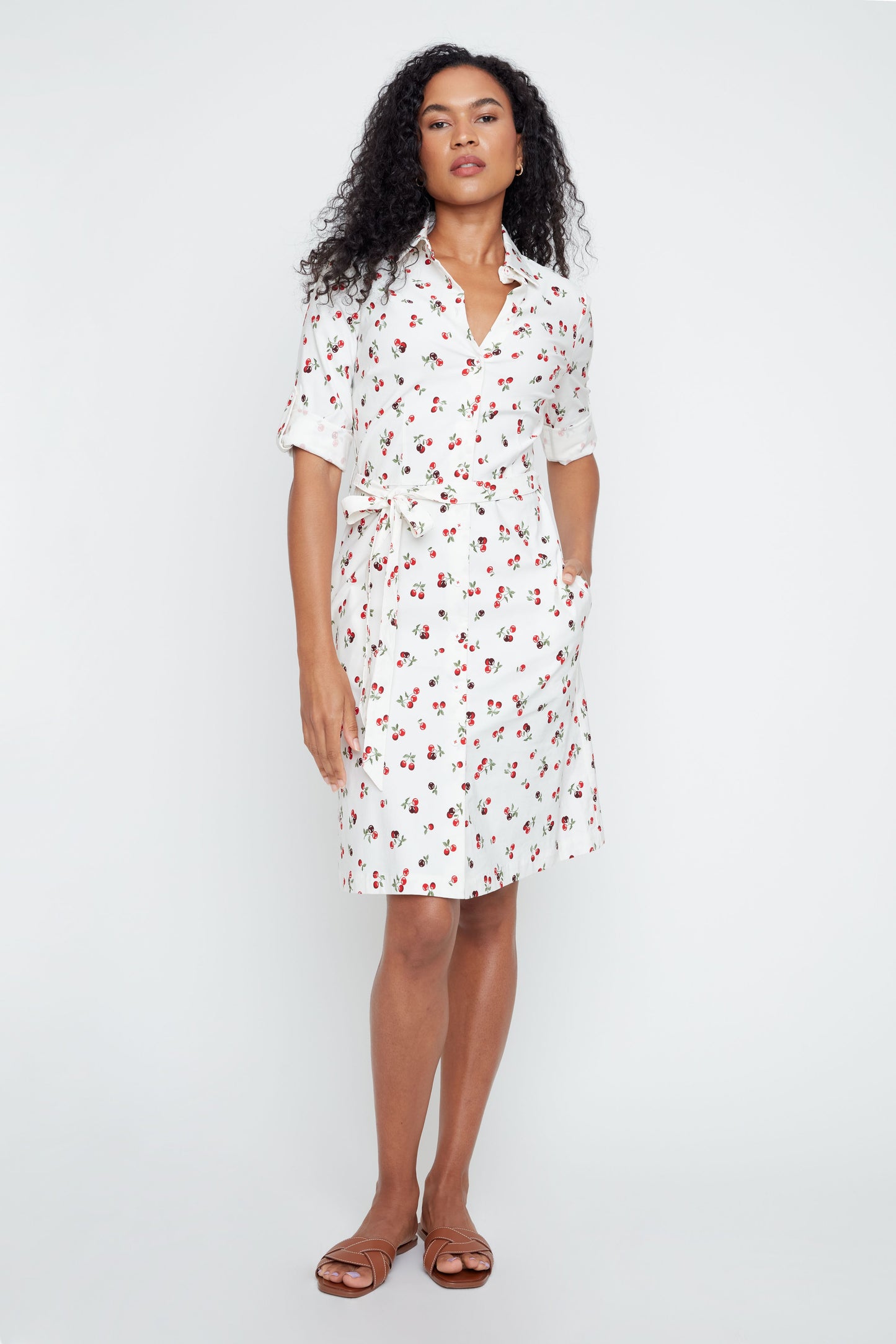 Cherry Shirt Dress