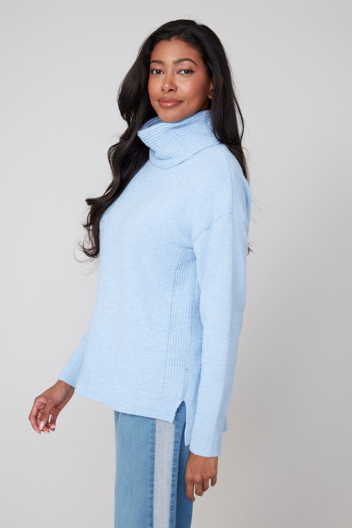 Cowel Neck Knit Sweater