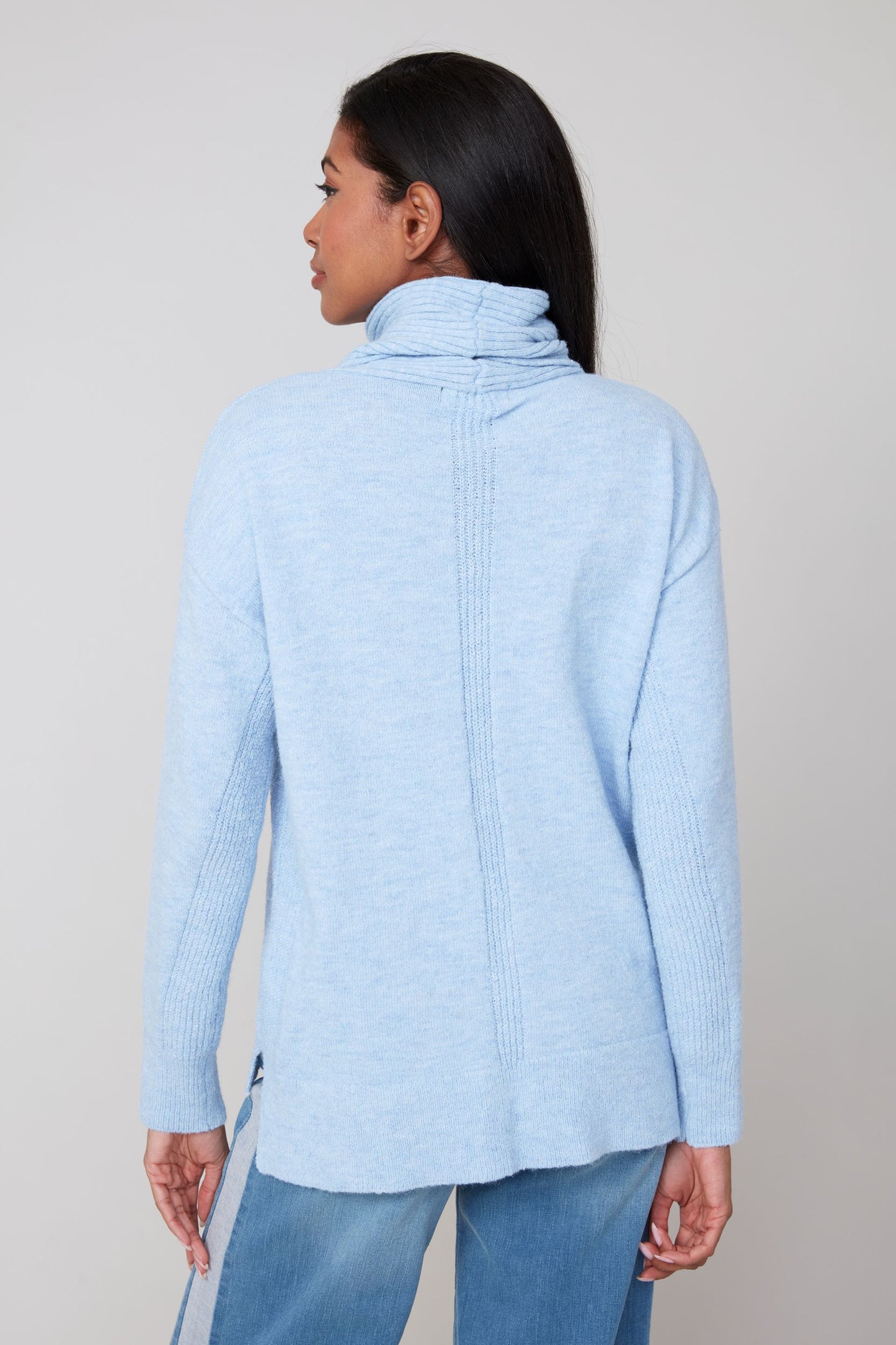 Cowel Neck Knit Sweater