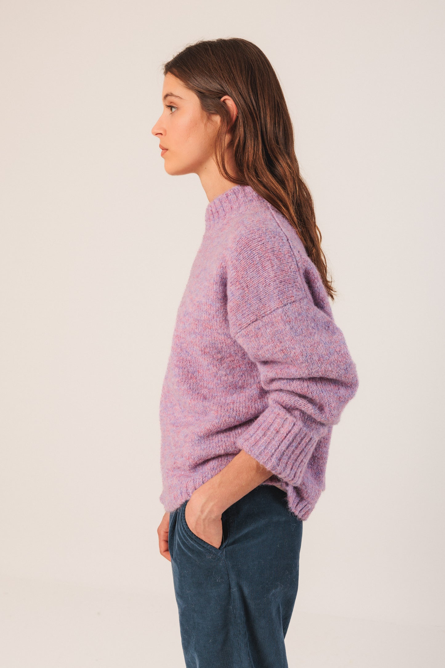 Jersey Turtleneck Sweater