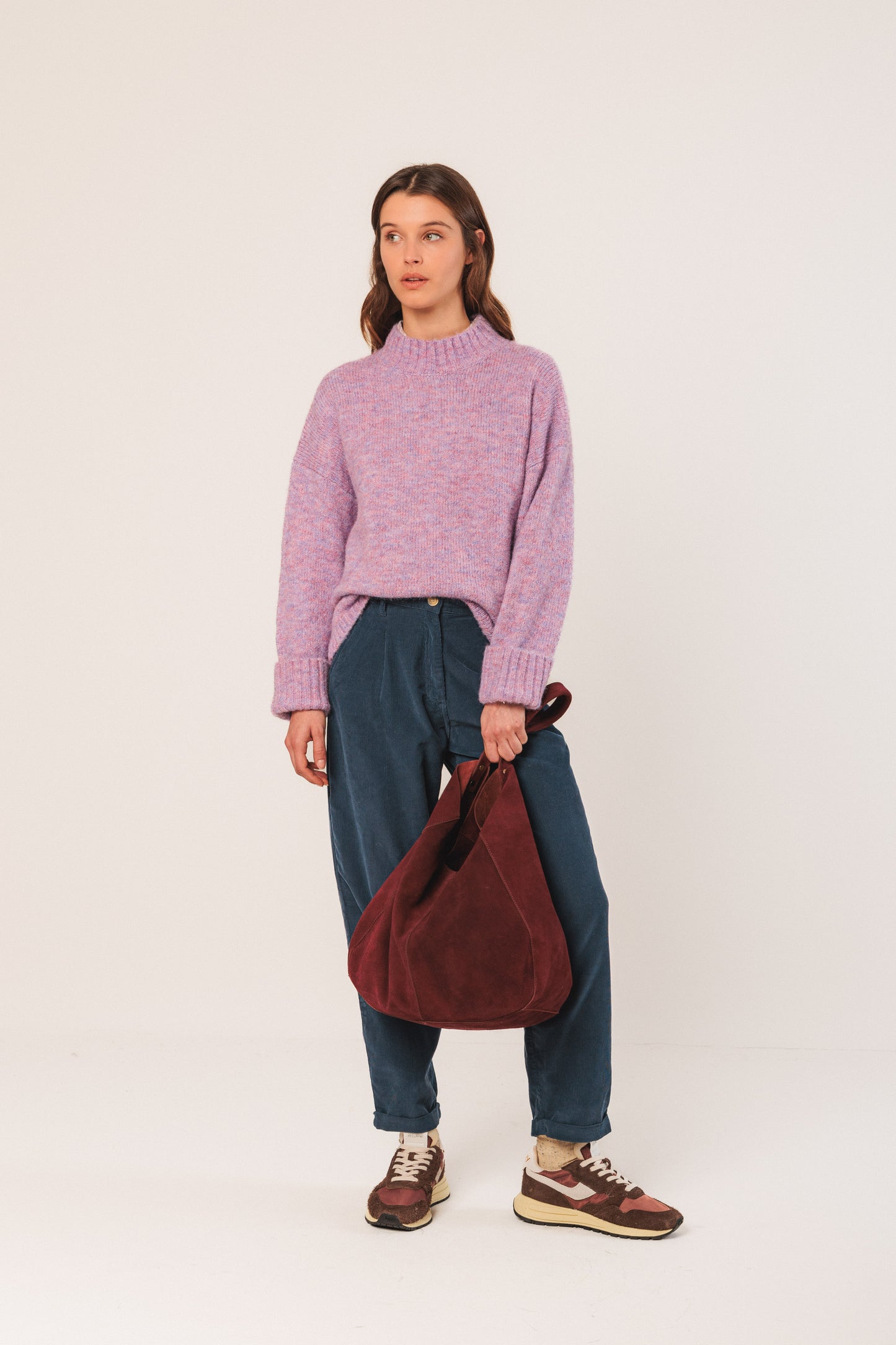 Jersey Turtleneck Sweater