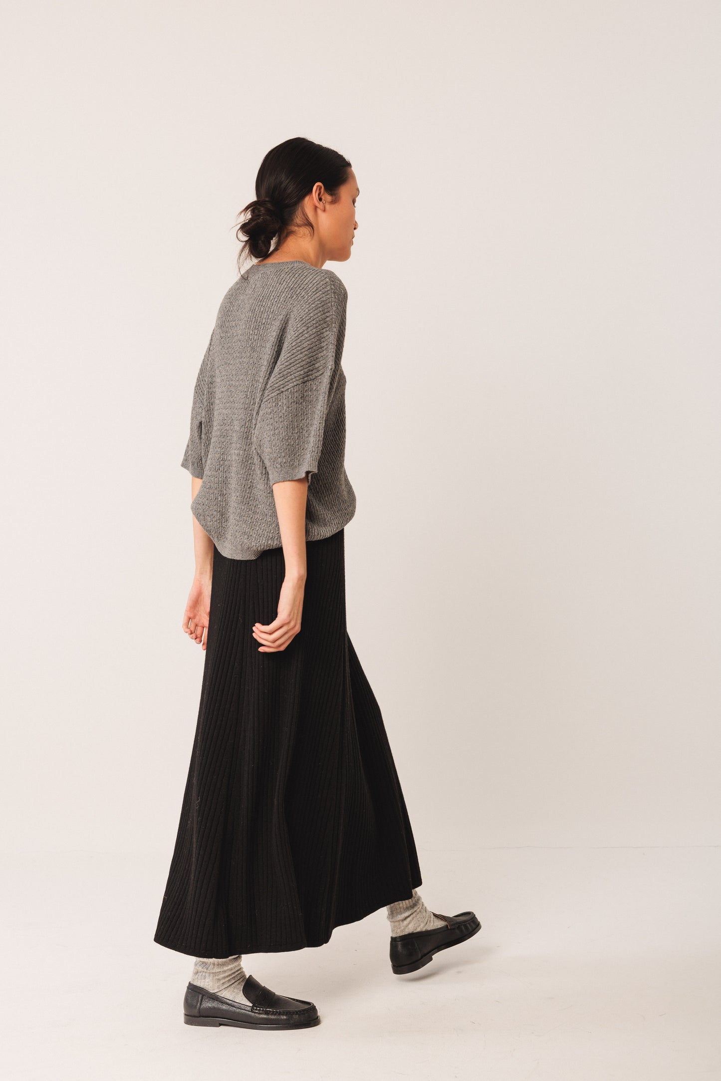 Ribbed Knit Skirt