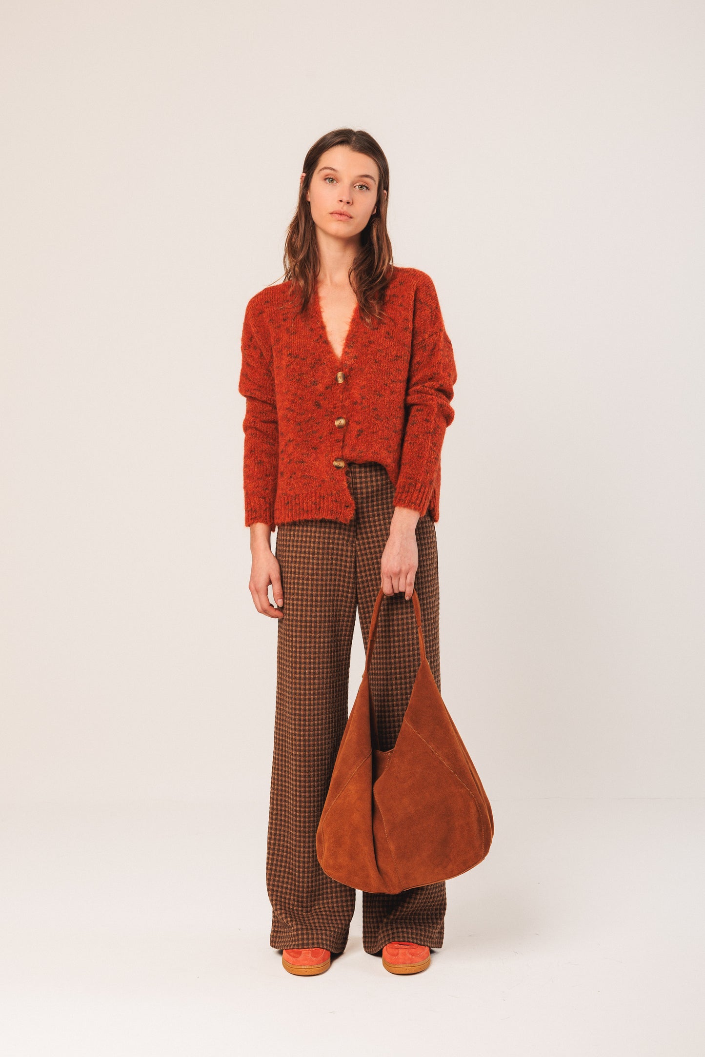 Split Leather Tote Bag