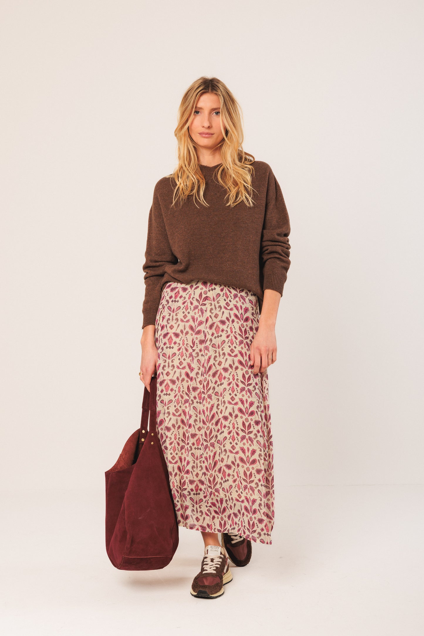 Split Leather Tote Bag