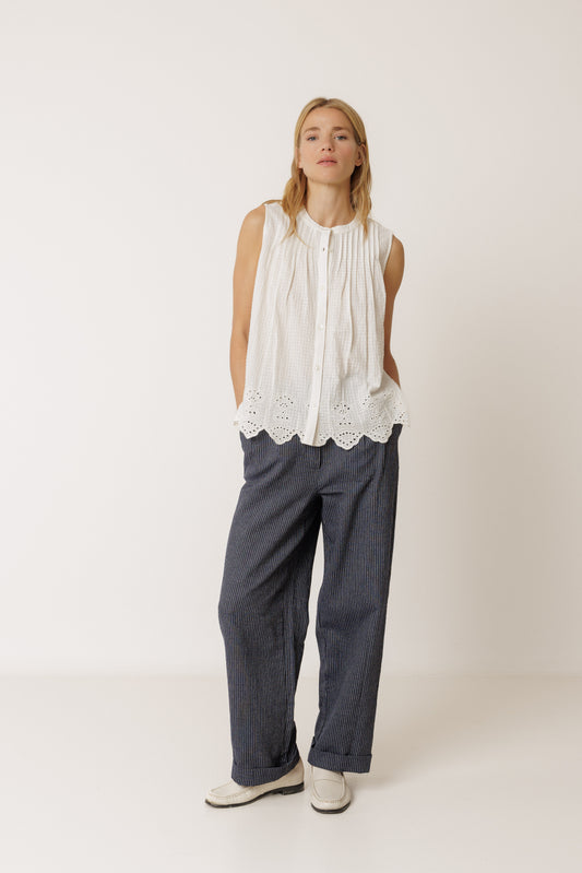 Combination Embroidered Tee