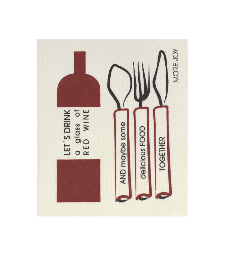 Red Wine Dish Cloth