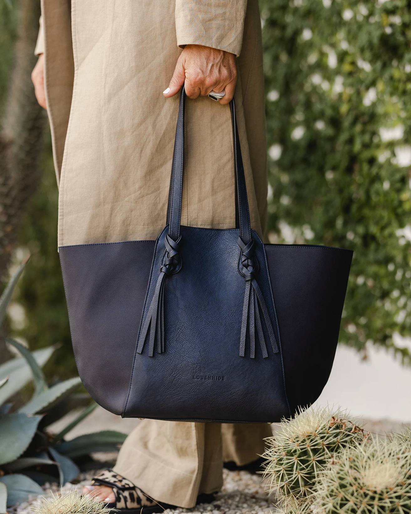 Teneriffe Suede Tote Bag