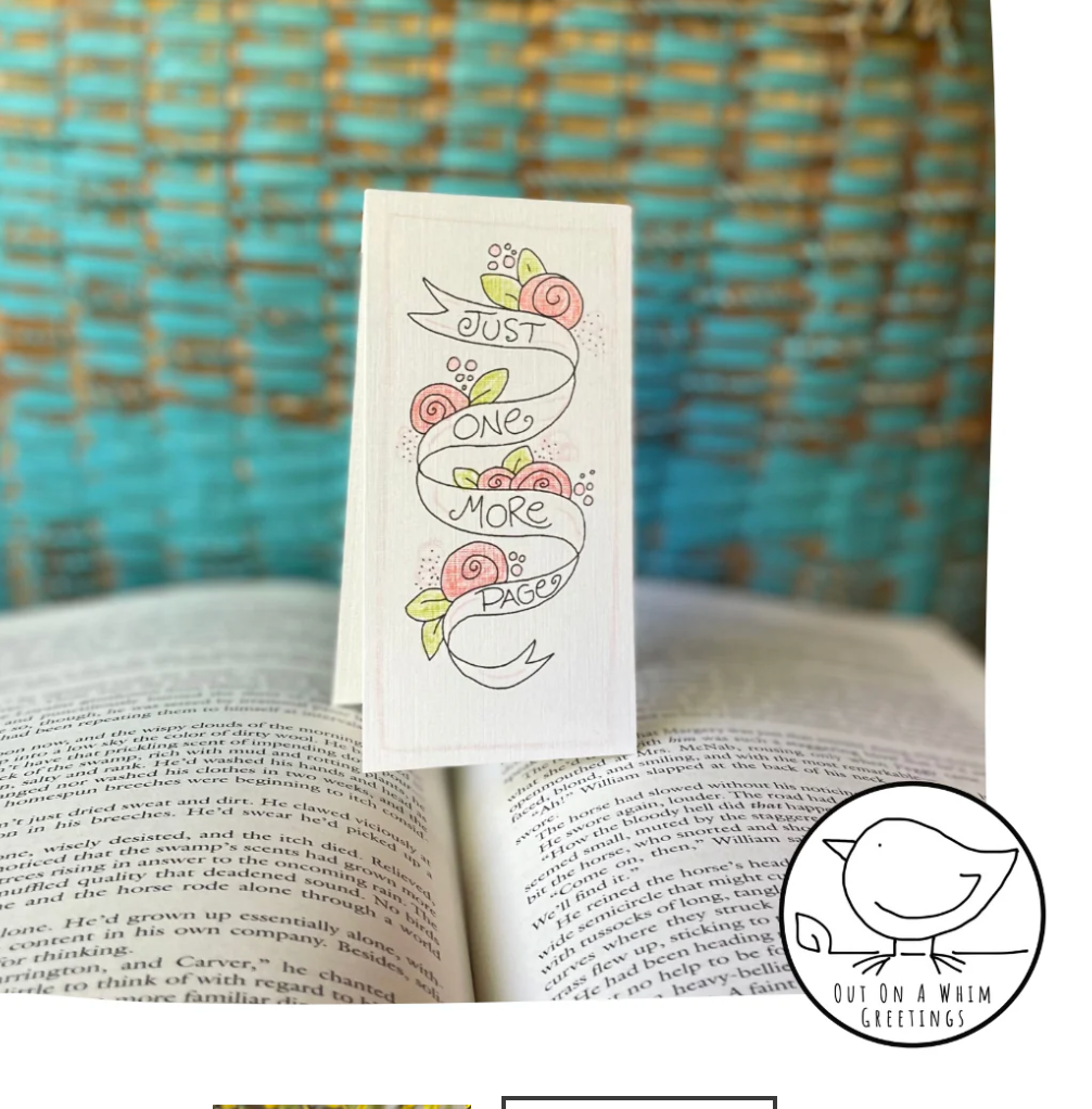 One More Page - Bookmark