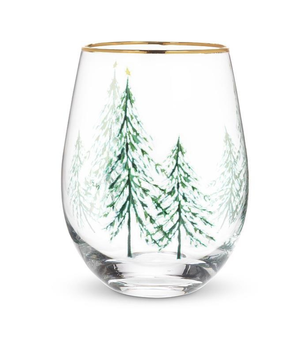 Winter Trees Stemless Goblet