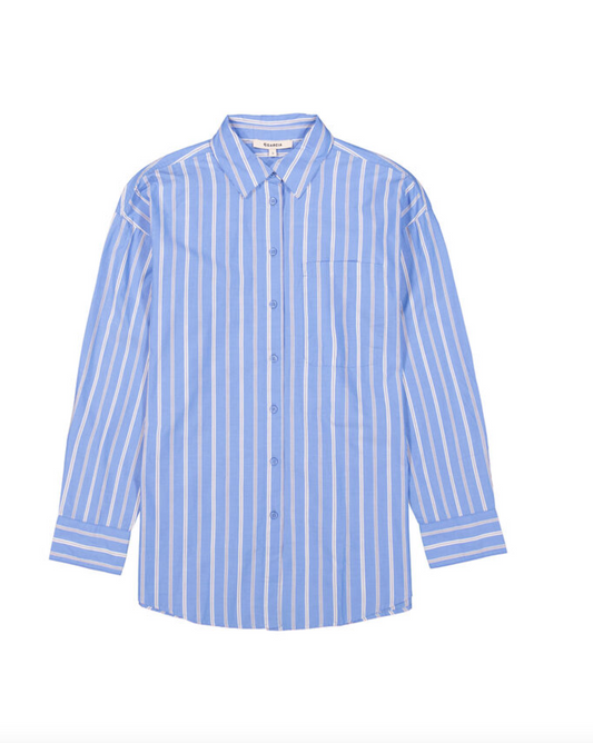 Stripe Blouse with Collar