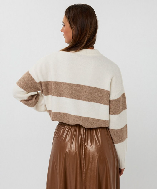 Striped Melange Sweater