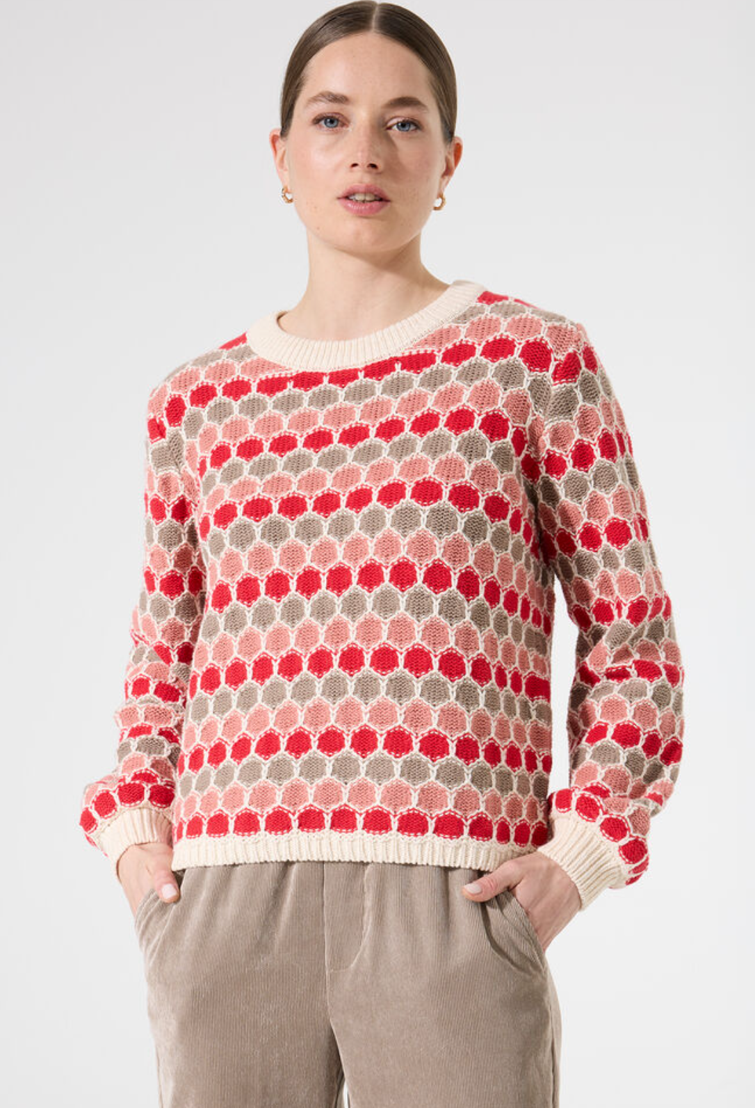Patterned Knit Sweater