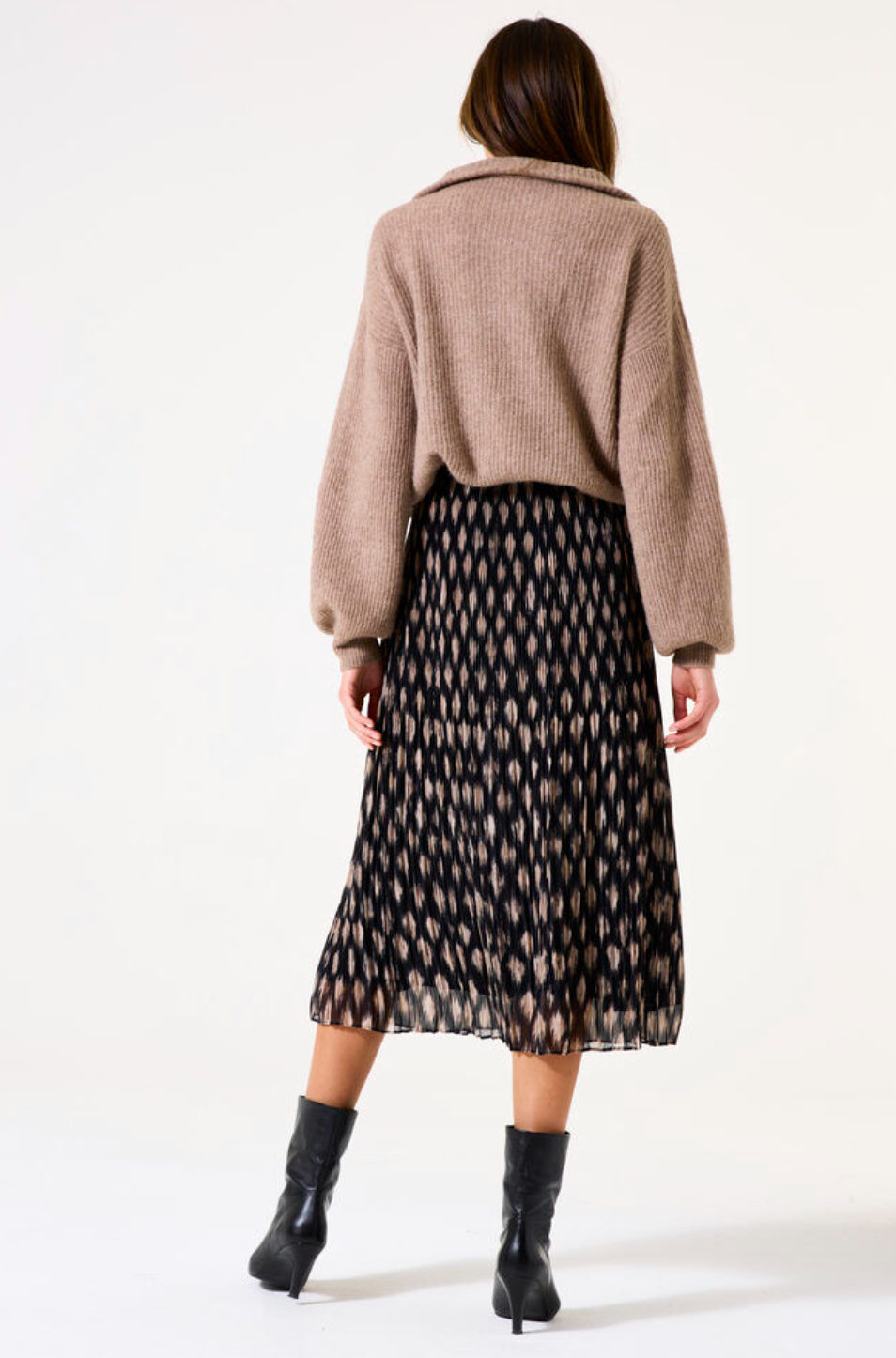 Lace-Up Knit Sweater