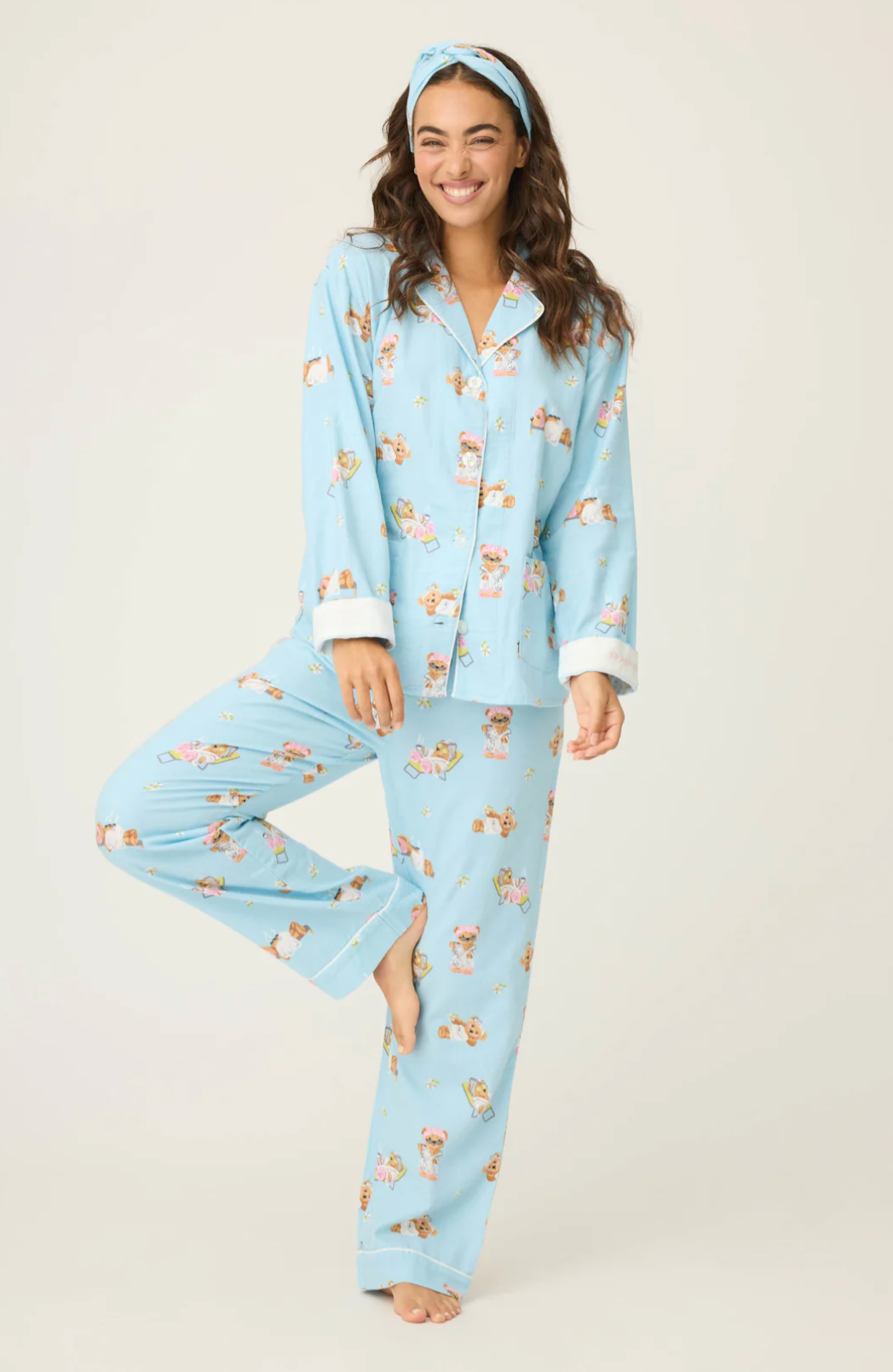 Beary Cute Bearl Flannel PJS