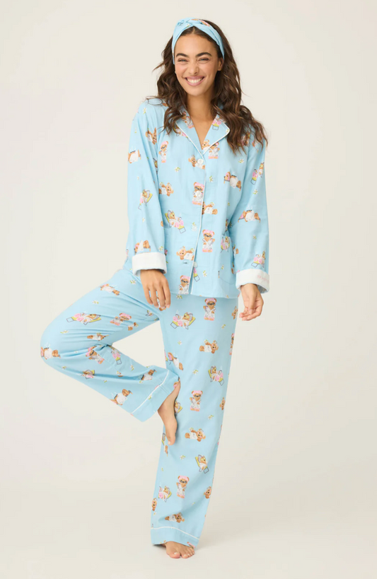 Beary Cute Bearl Flannel PJS