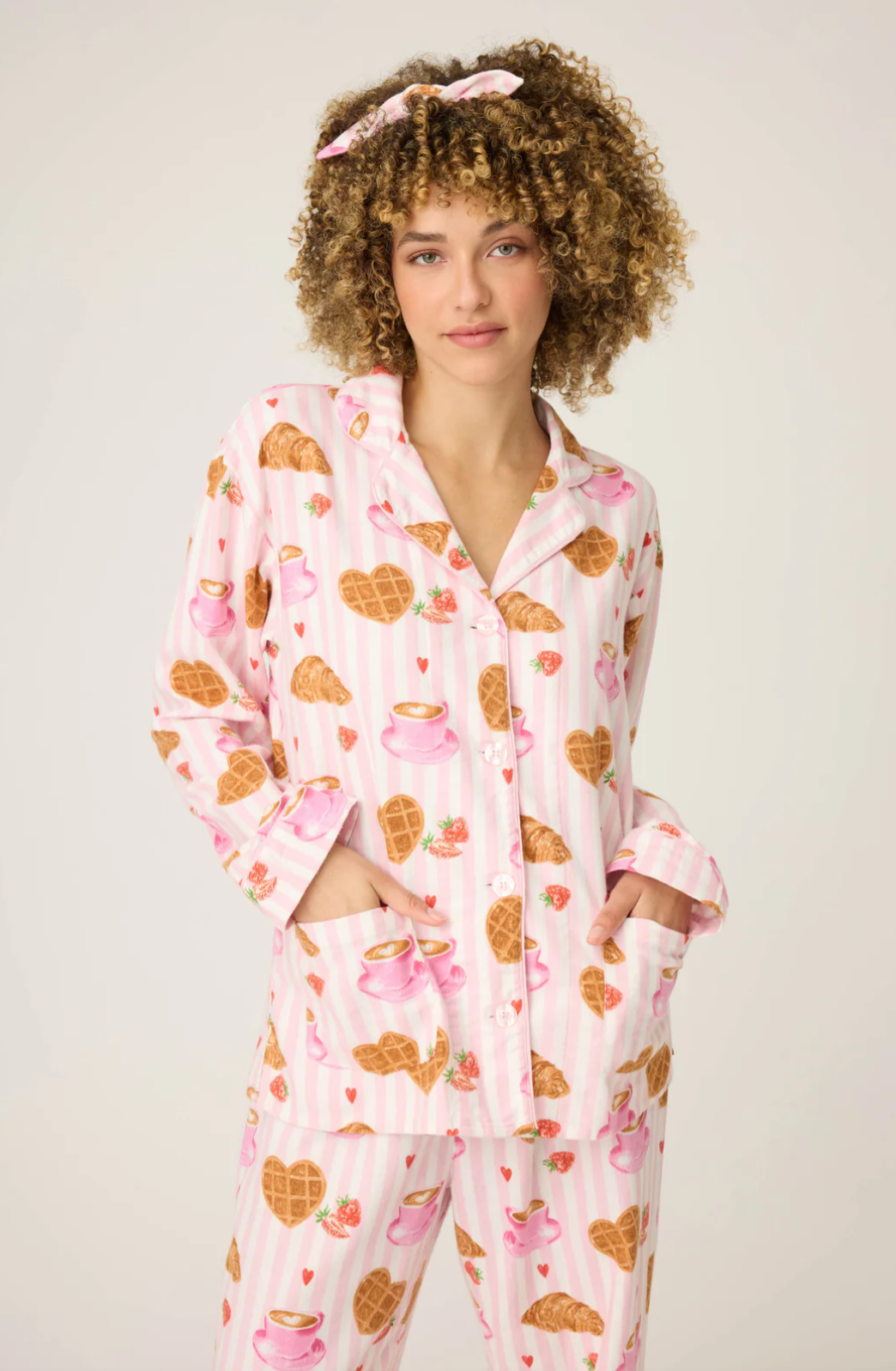 Breakfast Print Flannel PJS
