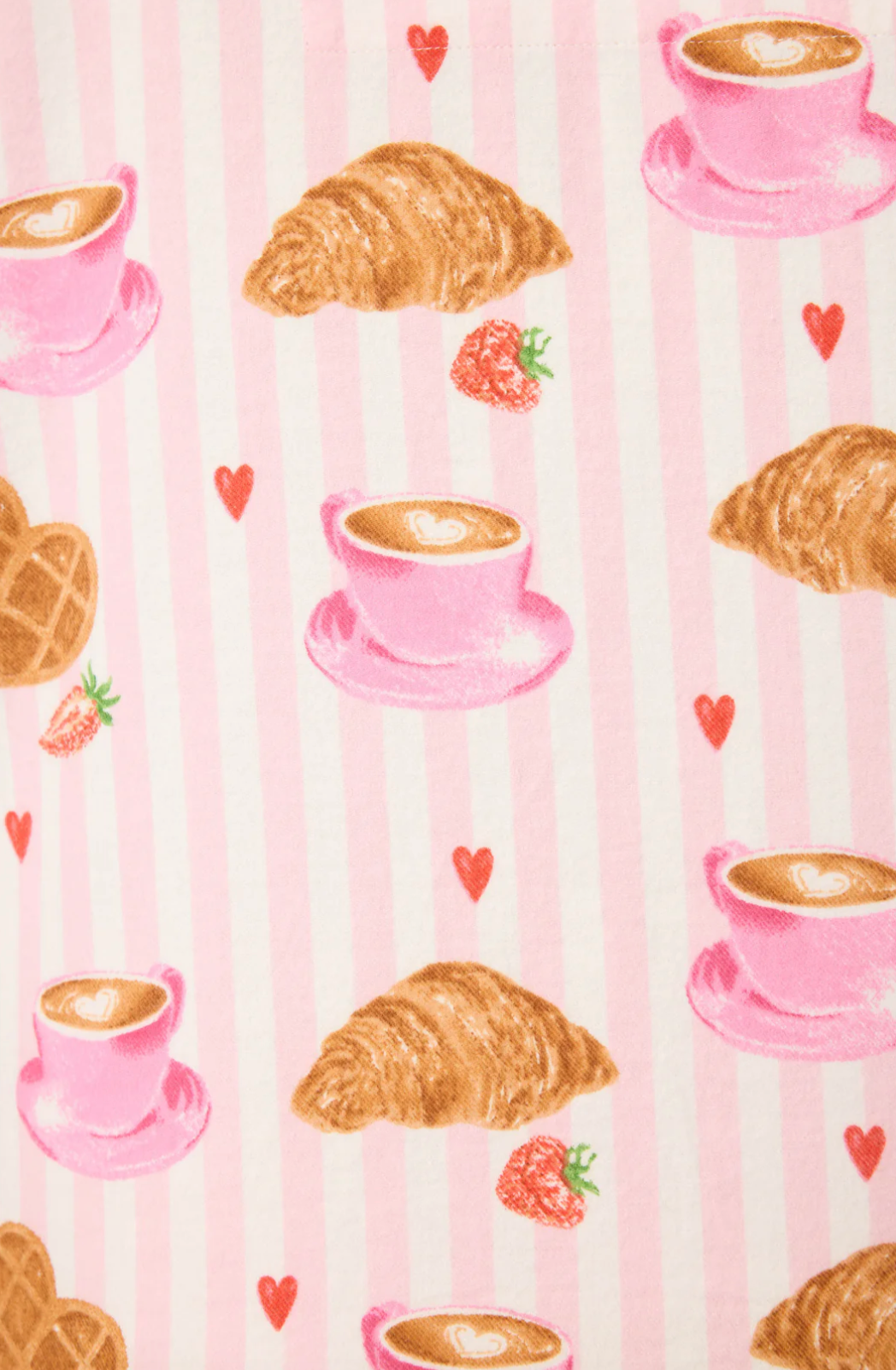 Breakfast Print Flannel PJS
