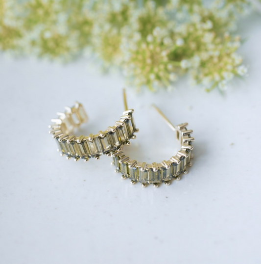 Chara Hoops Moss Green