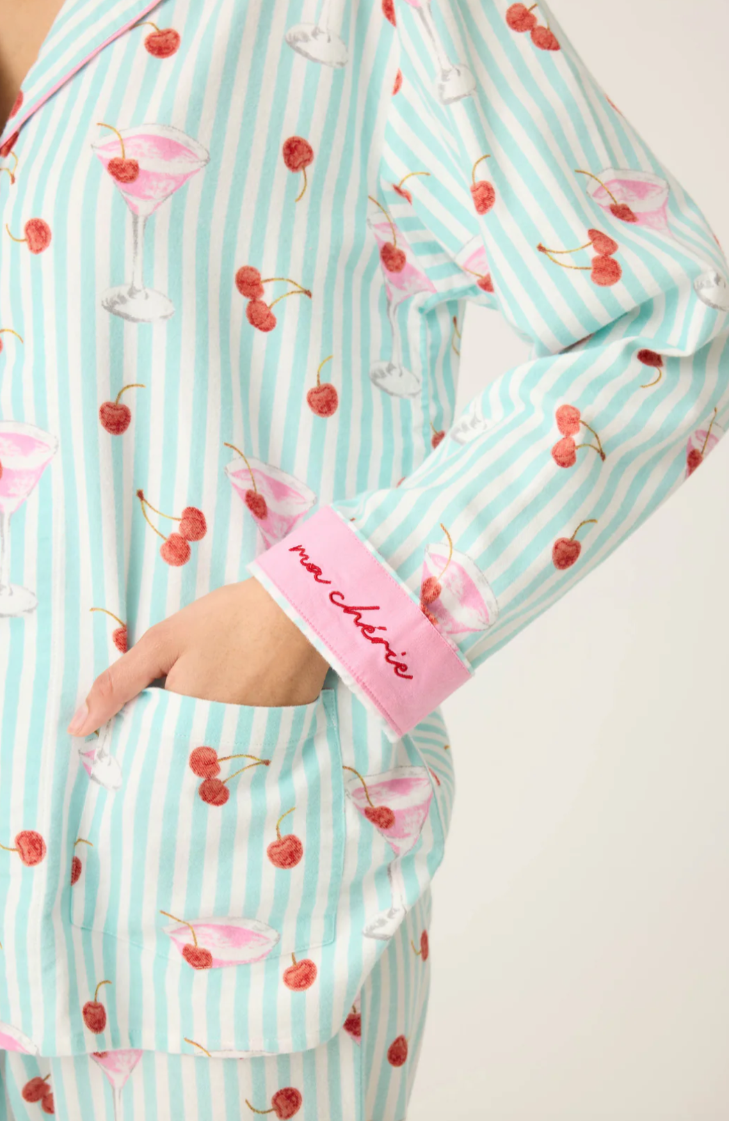 Ma Cherie Cherry Print PJ'S