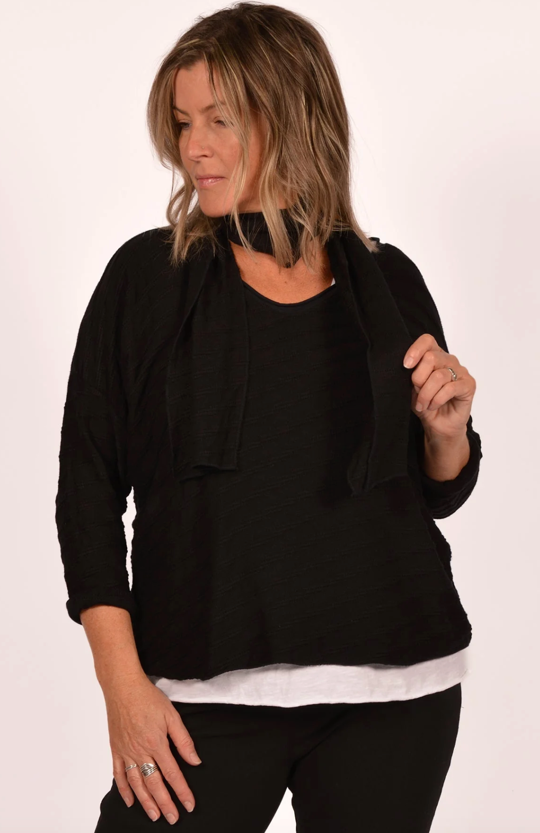 Be Braided Sweater W/Scarf