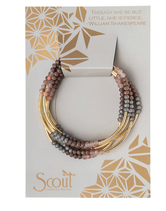 Scout Wrap Bracelet/Necklace Matte Metallic