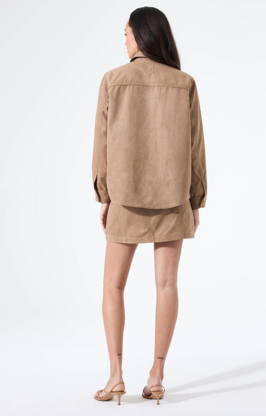 Faux Suede Jacket