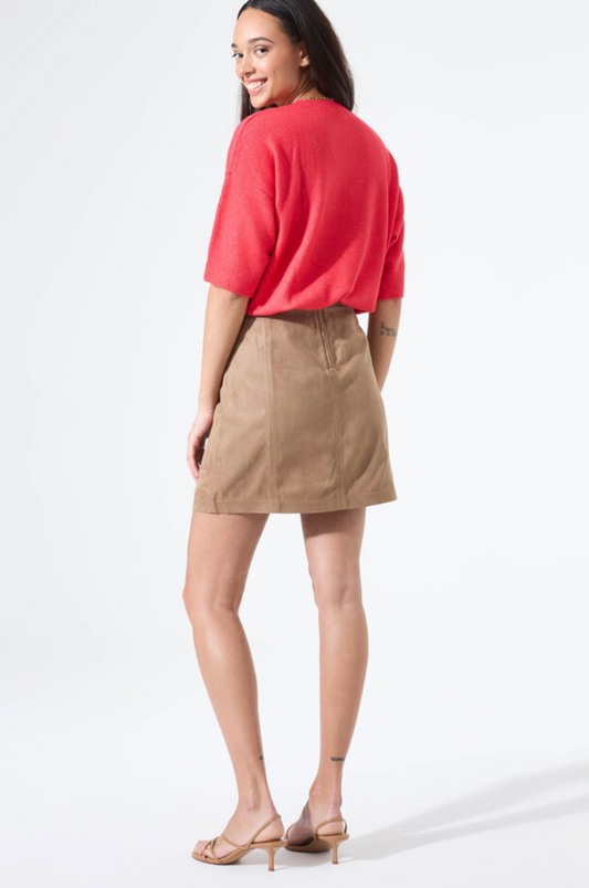 Faux Suede Skirt