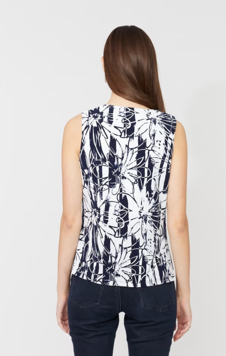 Sleeveless Tie Detail Top